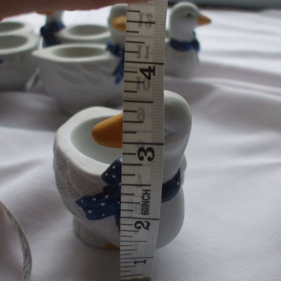 8 Vintage Ceramic duck boiled egg holders - Picture 6 of 6